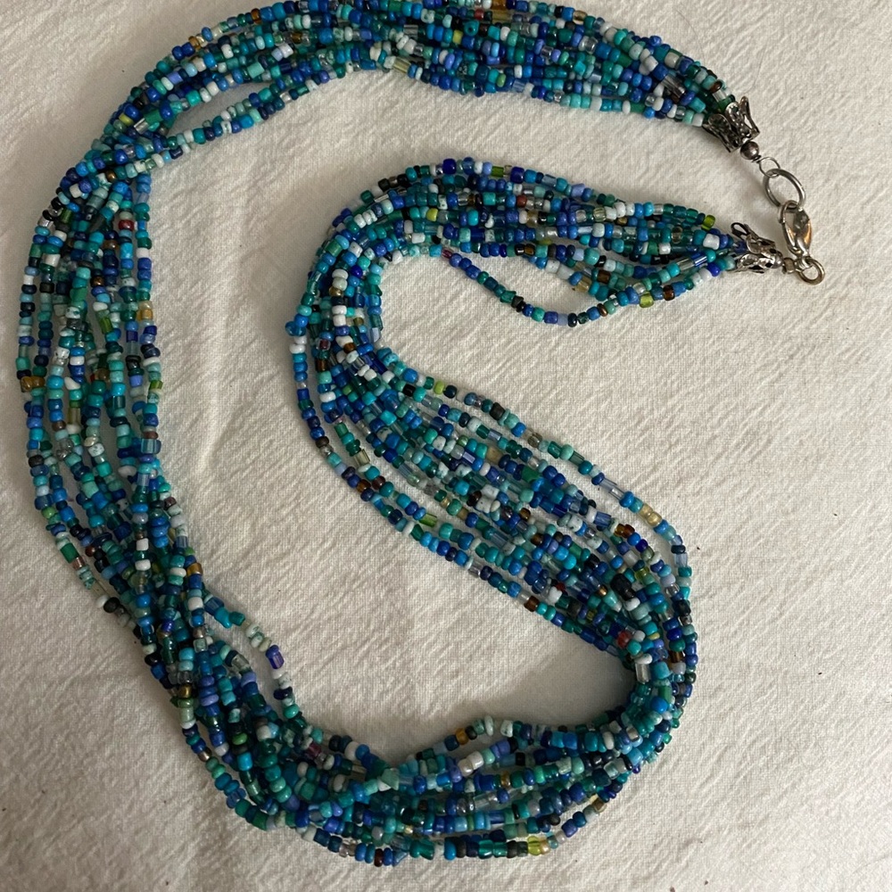 10 strand seed bead necklace